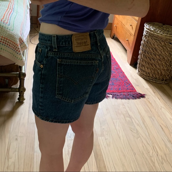 VINTAGE LEVI’S 941 Orange tab Denim Shorts - Picture 9 of 10